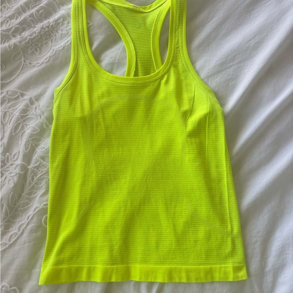 Lululemon Neon Yellow Tank Top